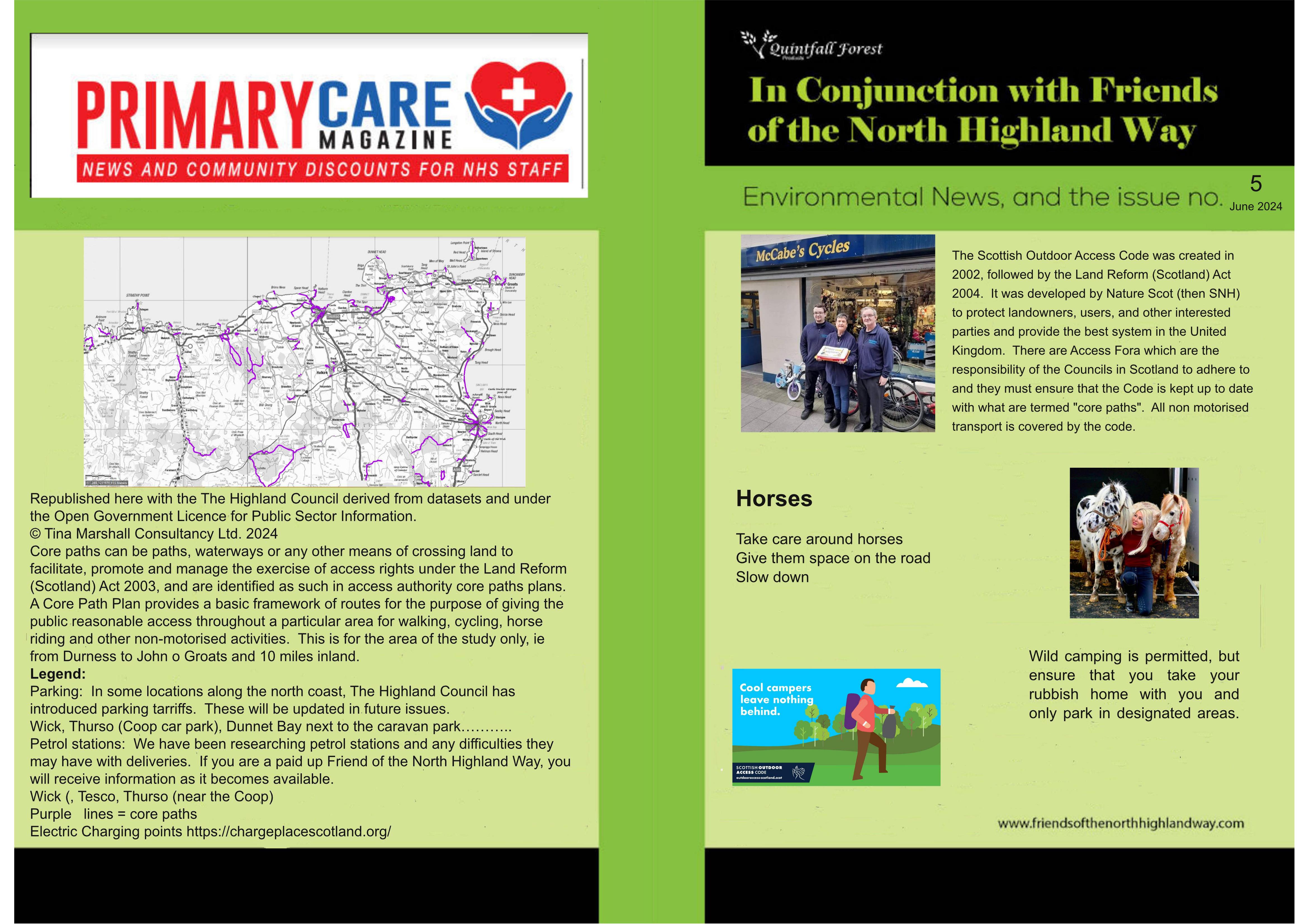 Friends of the North Highland Way magazine  Supporting people, Building communities, Shaping places
